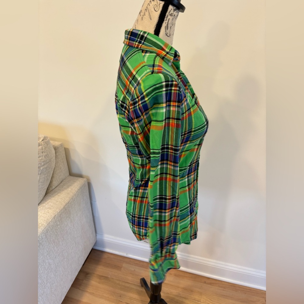 Polo Ralph Lauren plaid brushed cotton flannel shirt size XS - Picture 3 of 6